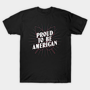 Proud American Fireworks Fourth of July T-Shirt